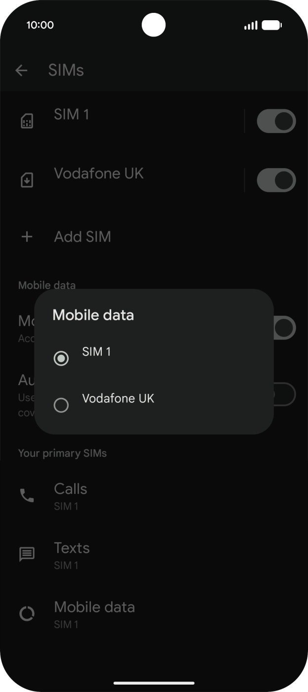 Velg LetiSim for mobildata